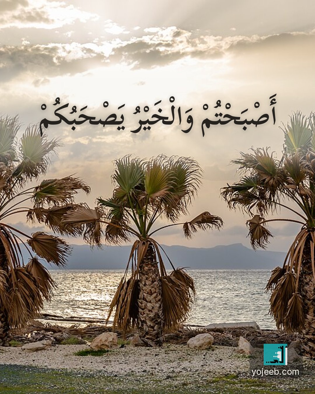 بطاقة صباح الخير — أصبحت والخير يصحبك