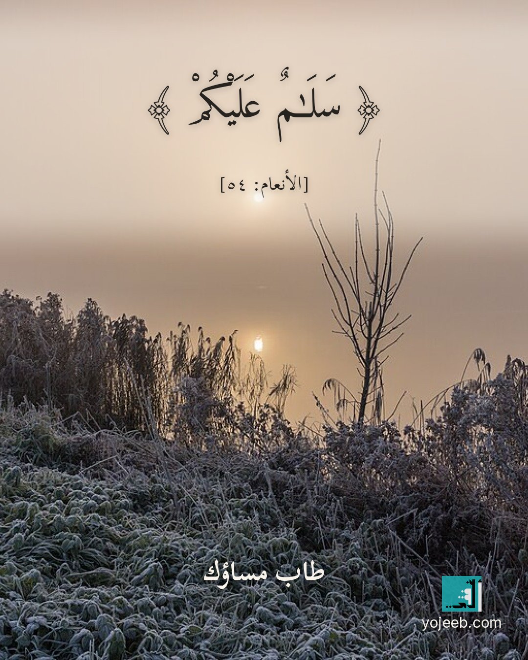 بطاقة صباح الخير — سلم عليكم