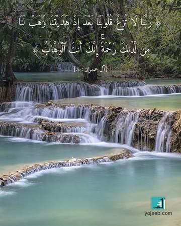 بطاقة دعاء مصورة — ربنا لا تزغ قلوبنا بعد إذ