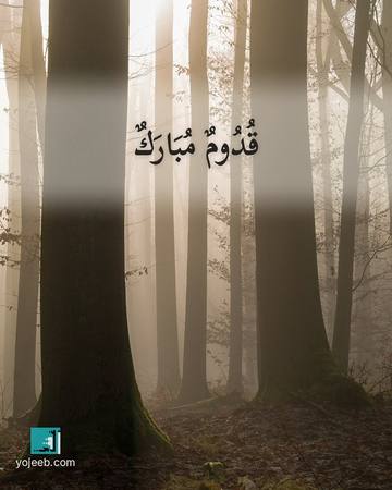 بطاقة تهنئة بالمولود — قدوم مبارك