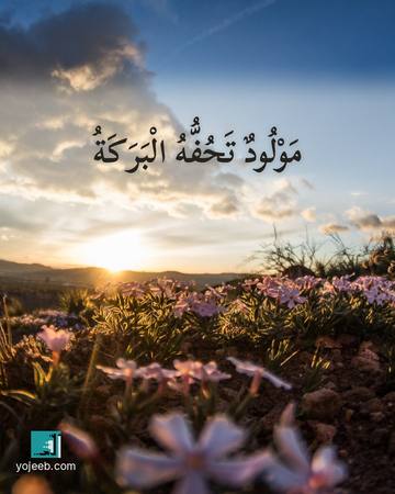 بطاقة تهنئة بالمولود — مولود تحفه البركة