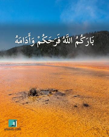 بطاقة تهنئة — بارك الله فرحكم وأدامه