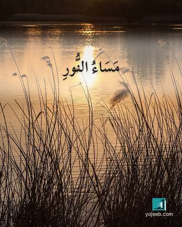 بطاقة مساء الخير — مساء النور