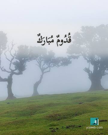 بطاقة تهنئة بالمولود — قدوم مبارك