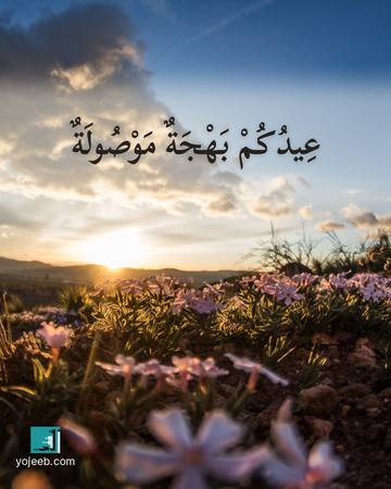 بطاقة تهنئة العيد — عيدك بهجة موصولة