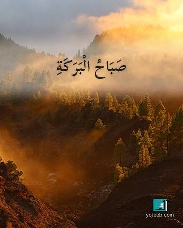 بطاقة صباح الخير — صباح البركة